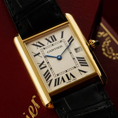 montre tank louis cartier homme|cartier full tank watch.